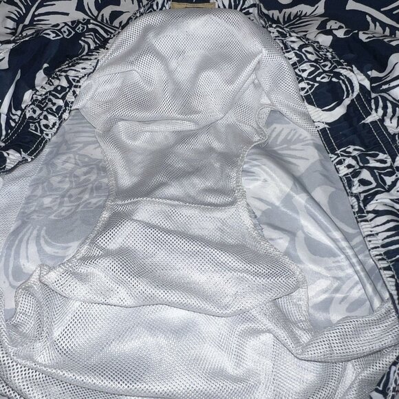 Mens Swim Trunks Size 2XL Blue Pineapple Tropical Coconut Boy Travel Beach Swim - Picture 14 of 16